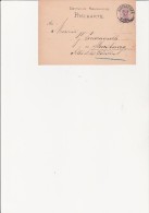 ENTIER POSTAL ALLEMAND - CACHET A DATE -BISCHWEILLER  (BISCHWILLER )  1877 - Lettres & Documents