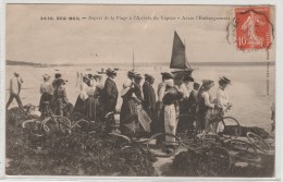 29 _Finistére _Beg-Meil _ La Plage ,Arrivé Du Vapeur Avant L'embarquement(comm.de Fouesnant) - Beg Meil