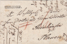 Reuss Thurn & Taxis EBERSDORF 1839 Nach Plauen, Feuser 802-1 (n157) - Vorphilatelie