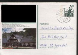 Ganzsachen  - Postkarte   Motiv: Bad Münster Am Stein  - Echt Gelaufen - Postcards - Used