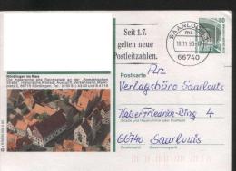 Ganzsachen  - Postkarte   Motiv: Nördlingen Im Ries  - Echt Gelaufen - Postcards - Used