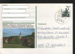 Ganzsachen  - Postkarte   Motiv: Igersheim  - Echt Gelaufen - Postcards - Used