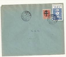 ENVELOPPE LIBERATION   GRIFFE  FFI   DU  25/08/1944  COTE  25  EUROS - Befreiung