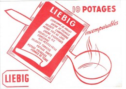 Buvard  10 Potages Incomparables "LIEBIG" Consommé De Poulet ..... - Suppen & Sossen