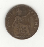 1/2 Penny Grande-Bretagne / Great Britain 1911 - C. 1/2 Penny