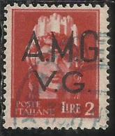 VENEZIA GIULIA 1945 - 1947 TRIESTE AMGVG AMG VG POSTA ORDINARIA LIRE 2 USATO USED OBLITERE´ - Usati