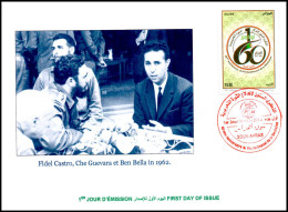 ALGIIRIE  2014 FDC - 60th Anniv. Algerian Revolution Ben Bella With Fidel Castro And Che Guevara - Briefe
