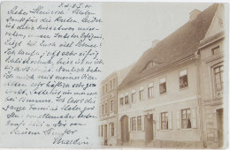 ZERBST Anhalt Einzelhaus Links Hotel.....von Anhalt Private Fotokarte 9.1.1901 Gelaufen - Zerbst