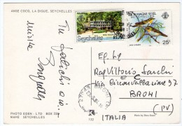SEYCHELLES - ANSE COCO, LA DIGUE / THEMATIC STAMPS-BIRD (OUTER ISLANDS)- HOTEL - Seychellen