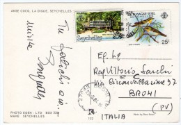 SEYCHELLES - ANSE COCO, LA DIGUE / THEMATIC STAMPS-BIRD (OUTER ISLANDS)- HOTEL - Seychelles