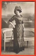 EZB-06 Mode  La Jupe Culotte, Jeune Femme élégante, Chapeau. Cachet 1914 - Fashion