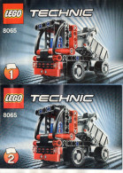 CATALOGUES LEGO Technic  8065 1 & 2  (15cmx10cm)  (lot De 2) - Kataloge