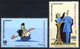 TURKEY 1991 (**) - Mi. 2929-30, Turkish Caricature Art - Neufs