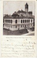 Tacoma Washington, Carnegie Public Library And Courthouse, C1900s Vintage Postcard - Tacoma