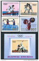 Korea 1983, SC #2293/98, Imperf 4V+S/S, LA Olympic Games - Sommer 1984: Los Angeles