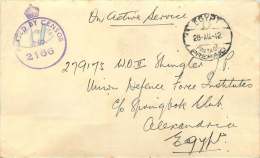 1942  Unstamped Censored Letter Egypt To Egypt - Brieven En Documenten