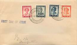 1947  Victory Set - Royal Family Portraits-  On FDC To South Africa  SG 64-67 - Southern Rhodesia (...-1964)