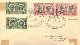 1947  Royal Visit 2 Sets On Local Letter With Tour Special Cancel - Southern Rhodesia (...-1964)