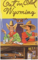'Out In Old Wyoming' Gay Interest Effeminate Cowboy C1930s Vintage Curteich Linen Postcard - Autres & Non Classés