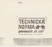 J2247 - Czechoslovakia (1945-79) Control Imprint Stamp Machine (R!): Technical Standard; Assistant At Work (CZ) - Proeven & Herdrukken