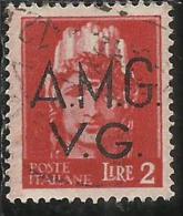 VENEZIA GIULIA 1945 - 1947 TRIESTE AMGVG AMG VG POSTA ORDINARIA LIRE 2 USATO USED OBLITERE' - Usati