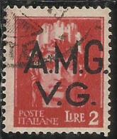 VENEZIA GIULIA 1945 - 1947 TRIESTE AMGVG AMG VG POSTA ORDINARIA LIRE 2 VARIETA´ VARIETY USATO USED OBLITERE´ - Usati