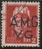 VENEZIA GIULIA 1945 - 1947 TRIESTE AMGVG AMG VG POSTA ORDINARIA LIRE 2 VARIETA´ VARIETY USATO USED OBLITERE´ - Oblitérés