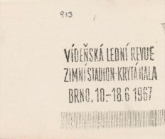 J2260 - Czechoslovakia (1945-79) Control Imprint Stamp Machine (R!): Vienna Ice Revue; Ice Stadium - Indoor Hall, Brno - Essais & Réimpressions