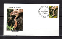 WALLIS ET FUTUNA 2002 : Env. 1er Jour " SERPENT ENYGRUS BIBRONI / MATA - UTU Le 28-10-02 " N° YT 582. Parf état. FDC - Serpenti