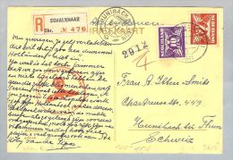 Niederlande 1941-09-30 Zensur R-PK Schalkhaar>Hünibach - Lettres & Documents