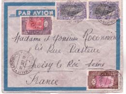 1938- Enveloppe Par Avion De Djibouti Affr. à 4,65 F. Pour La France - Cartas & Documentos