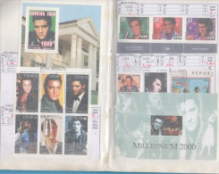 Erinnophilie PERSONNALITÉS- ELVIS PRESLEY - LADY D -PRESIDENTS AMÉRICAINS - Collections (en Albums)