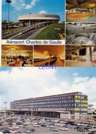 2  CPM De PARIS (75) - Aéroport CHARLES De GAULLE - Roissy En FRance  - AEROPORT De PARIS Façade NORD Et PARLING DEPART - Flugwesen