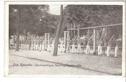 Les Sports-Gymnastique Assouplissements-1919---> Un Militaire 45e Régiment Artillerie-Orléans-Oblitération Hergnies-Nord - Gymnastiek