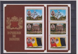 Burundi COB BL42a/42A Royal Visite 1970 MNH  Cote 295 - Unused Stamps