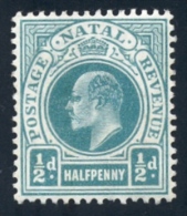 Natal 1902. ½d Blue-green (wmk.CA). SACC 109*, SG 127*. - Natal (1857-1909)