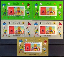 SHARJAH  - FOOTBALL - LUX  BLOCK  Lot - Mi. A65A+B +++ - MEXICO  - **MNH - 1970 - 1970 – Mexique