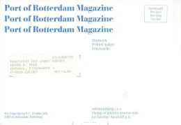 Niederlande Den Haag Port Paye Drucksache Port Of Rotterdam Magazine Postkarte N. Ostdeutschl. O-PLZ = Deutsche Einheit - Franking Machines (EMA)