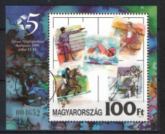 Hungary SPECIMEN STAMPS - 1999. Sport / Pentathlon Sheet - Variétés Et Curiosités