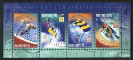 Hungary SPECIMEN STAMPS - 2003. Extreme Sports Sheet - Varietà & Curiosità