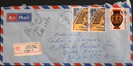 Enveloppe AIR MAIL 1986 - 3 Timbres Gréce - R - Cartas & Documentos