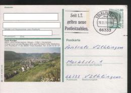 Ganzsachen  - Postkarte   Motiv: Treis-Karden  - Echt Gelaufen - Postcards - Used