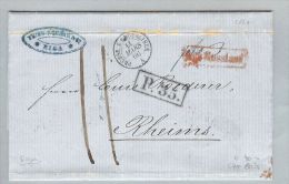 Russland 1860-03-08 Königsberg Kalingrad Brief>Reims FR - Storia Postale