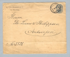 Russland 1893-11-03 Ganzsachenumschlag Nach Antwerpen Belgien - Storia Postale