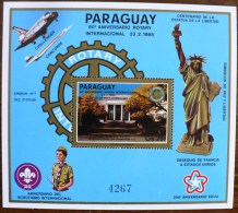 PARAGUAY Rotary, Espace, Scoutisme, Concorde, Statue Liberté, Challenger. MICHEL N° BF 413. MNH. **. Neuf Sans Charniere - Rotary Club