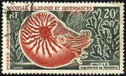 NEW CALEDONIA 20 FRANCS AQUARIUM FISH MALTILE MARINE LIFE SET OF 1 UHD 1964 SG359 POSTMARK LEFT READ DESCRIPTION !! - Used Stamps