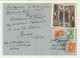 Russland 1936-11-20 R-Brief > CH Genf 130 Kop. - Cartas & Documentos