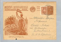 Russland 1931-09-26 Bildganzsache Nach Wollishofen CH - Cartas & Documentos