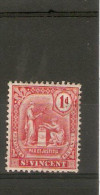 ST VINCENT 1909 1d SG 103 MOUNTED MINT Cat £3.75 - St.Vincent (...-1979)