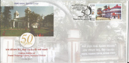 India Golden Jubilee Of Postal Training Centre Centre, Mysuru, Special Cover 2015 - Lettres & Documents